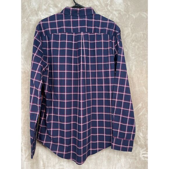 Tommy Hilfiger Tommy Tartan Men's Large Plaid Custom Fit Embroidery Casual - Picture 2 of 11